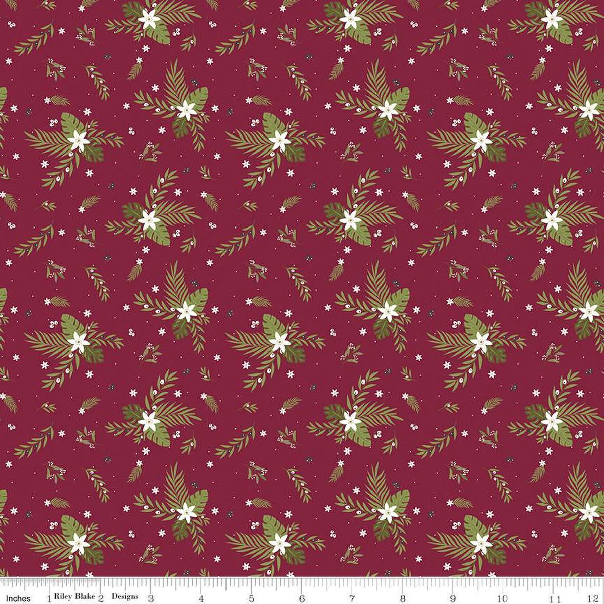 Cindy-rella's 5" Sq - Curated Silent Night - Olive Branch - 42ct