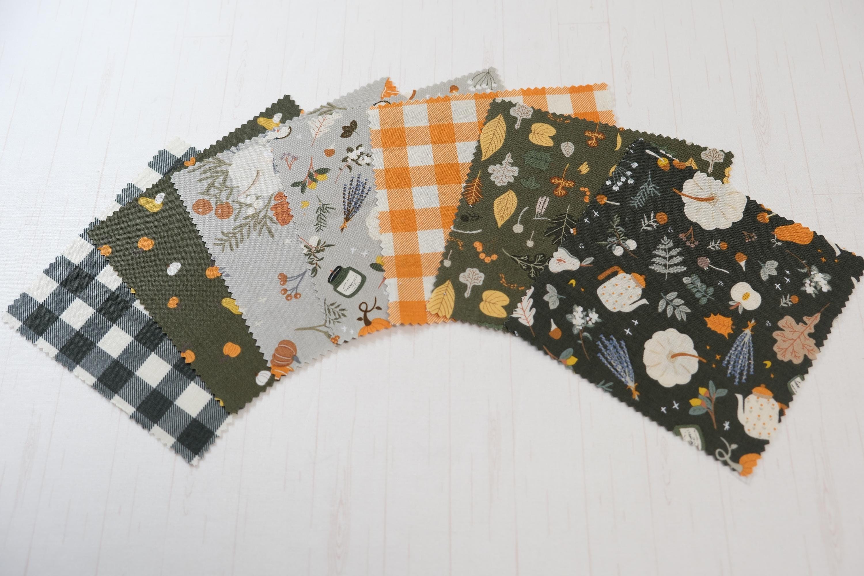 Pumpkin Spice by Simple Simon & Co Riley Blake - Full Collection - Precuts - Mini Charm Pack - 2.5" Squares - 100% Quilting Cotton - 40ct