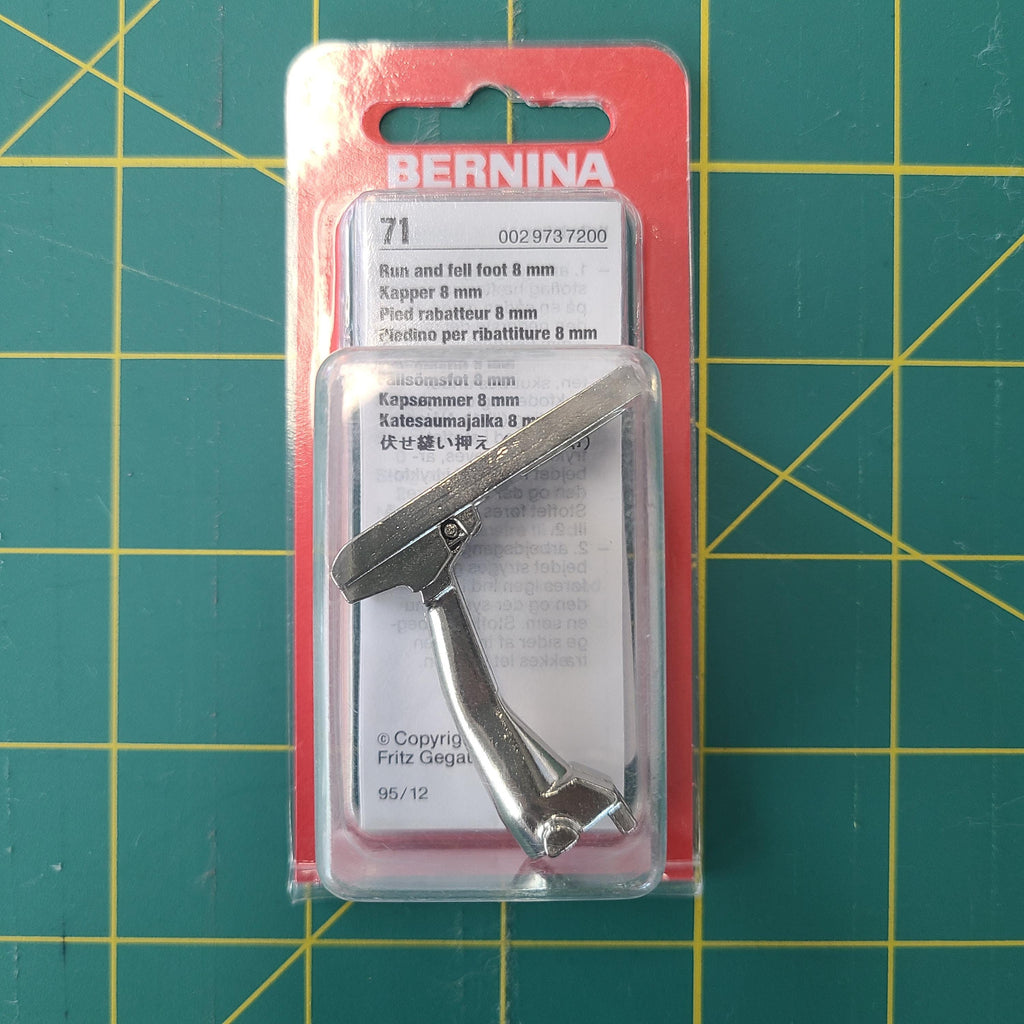 Old Style (Red Pkg) - BERNINA - #71 8mm Lap-seam Foot - Genuine Part