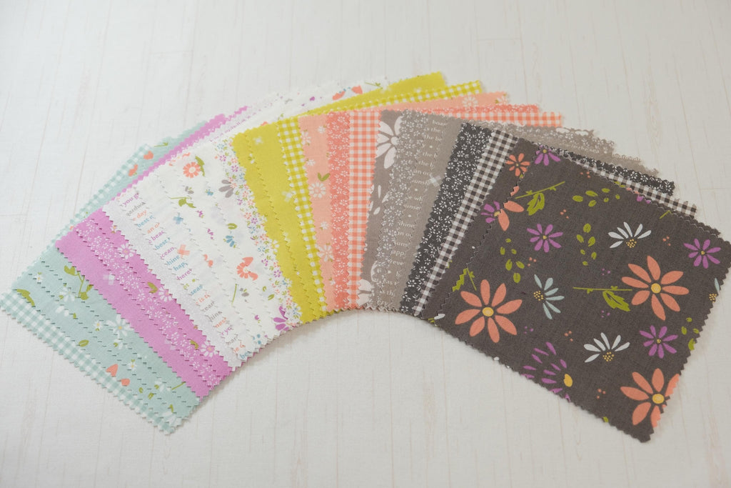 Seashore Drive by Sherri and Chelsi Moda - Full Collection - Precuts - Charm Pack - 5" Squares - 100% Quilting Cotton - 56ct