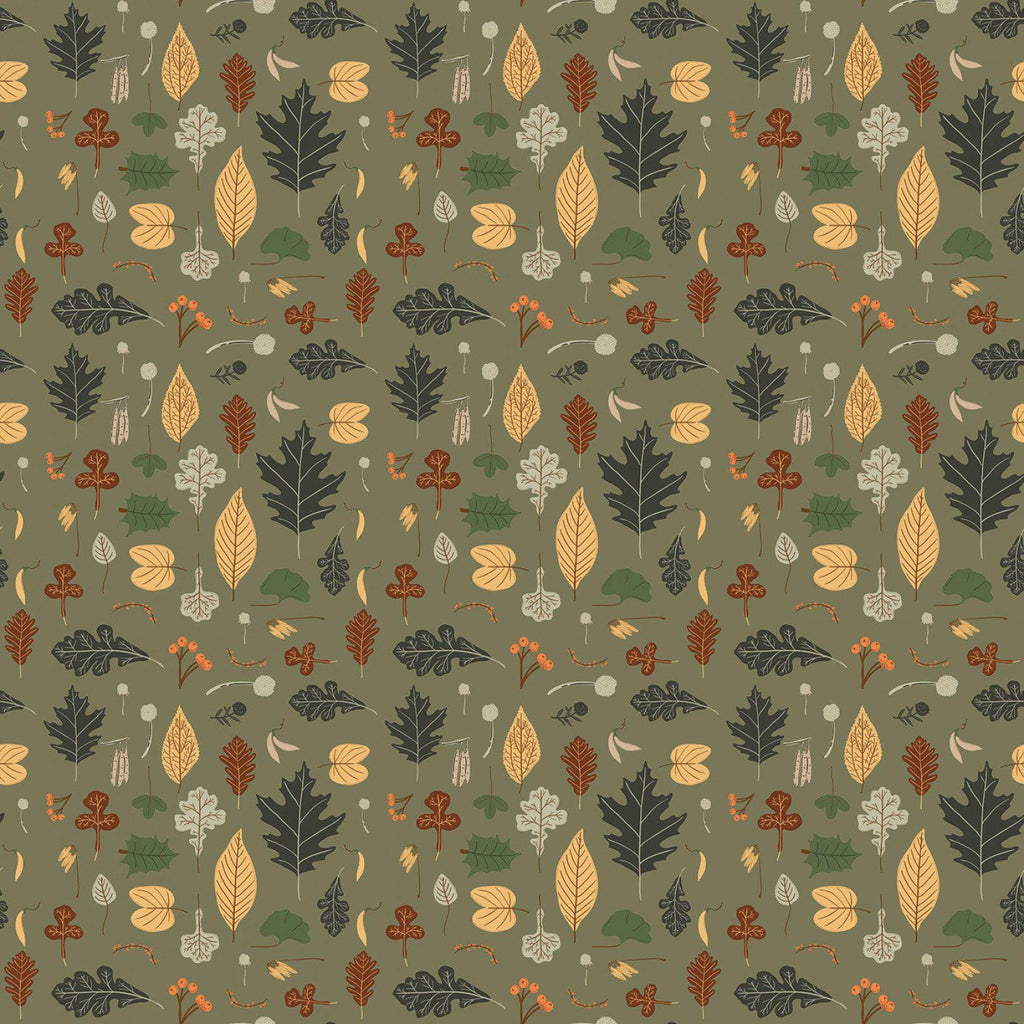 Pumpkin Spice by Simple Simon & Co Riley Blake - Olive Curation - Precuts - Charm Pack - 5" Squares - 100% Quilting Cotton - 42ct