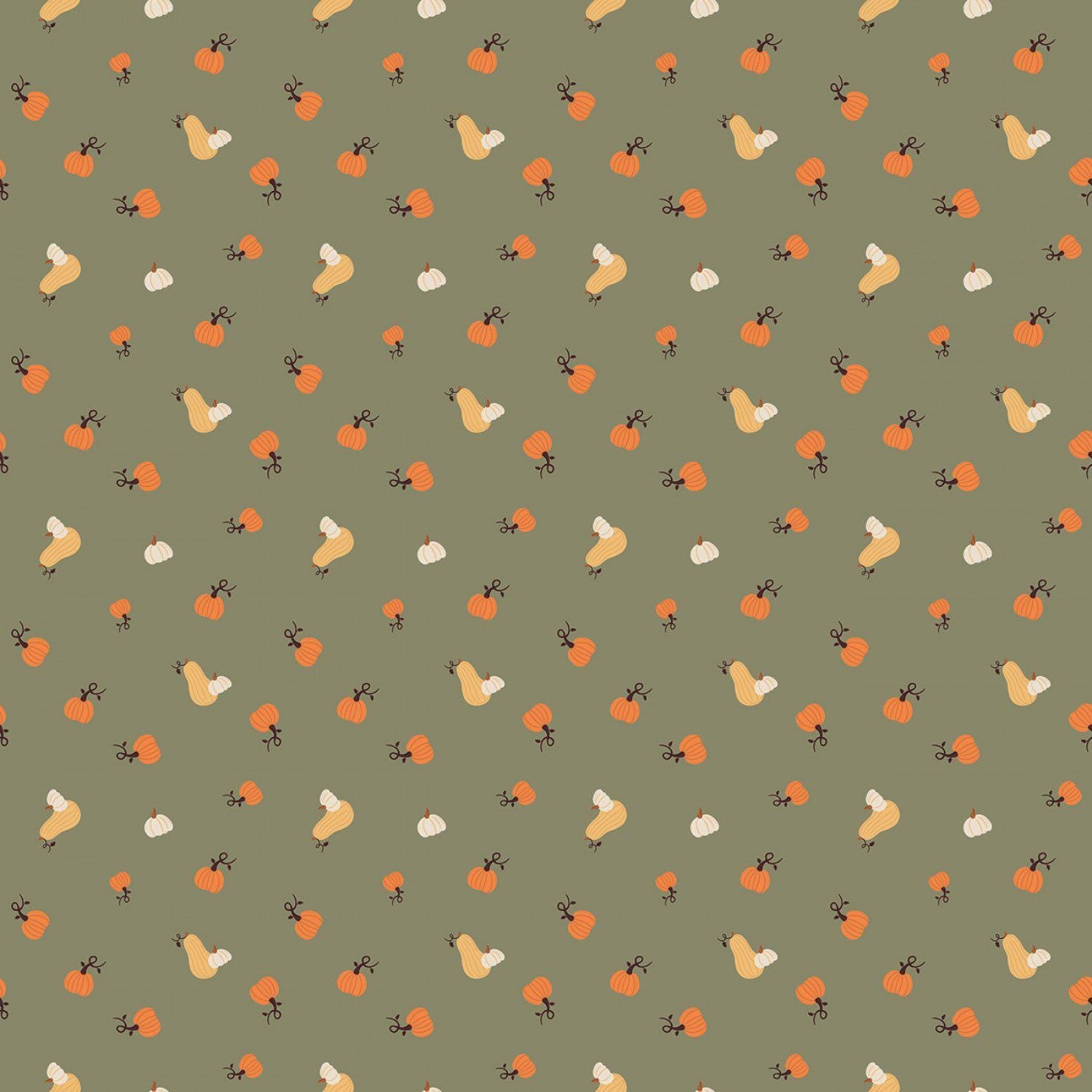 Pumpkin Spice by Simple Simon & Co Riley Blake - Olive Curation - Precuts - Charm Pack - 5" Squares - 100% Quilting Cotton - 42ct