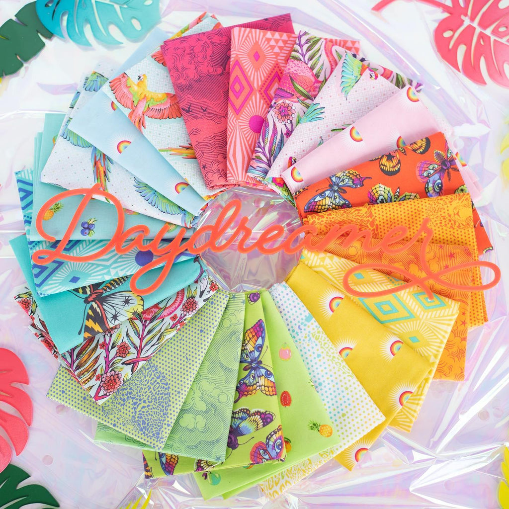 Tula Pink Daydreamer - Macaw Ya Later Mango (Quilting Cotton, Sold by the Yardage)