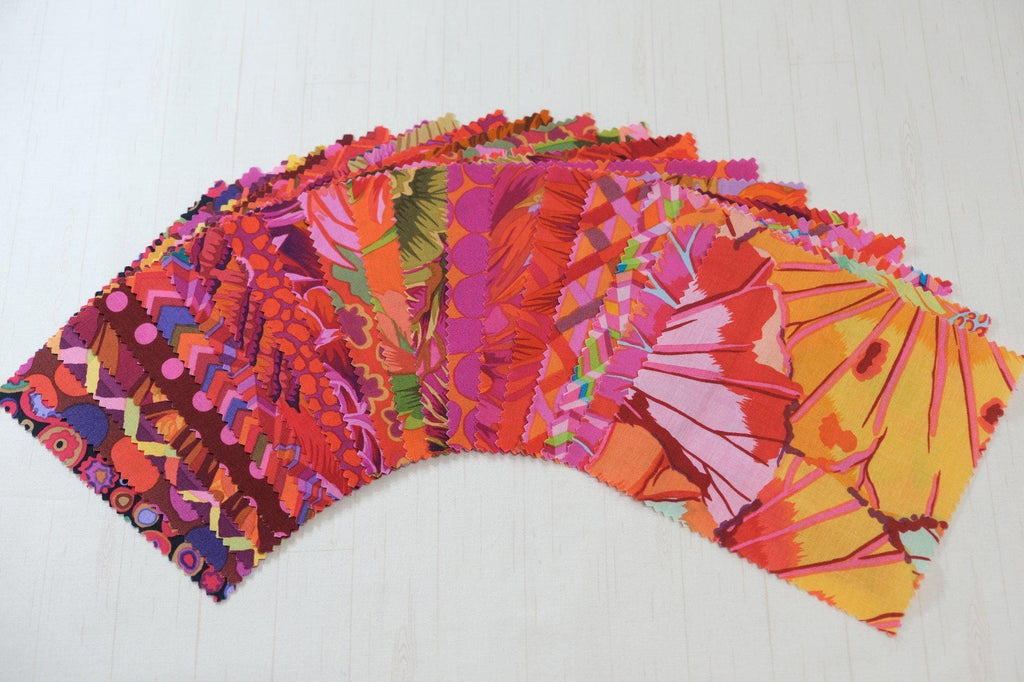 Kaffe Fassett Collective Classics - Equator Curation - Precuts - Charm Pack - 5" Squares - 100% Quilting Cotton - 42ct