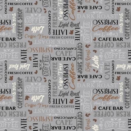 Coffee Connoisseur by Jean Plout Northcott - Curated Collection - Precuts - Charm Pack - 5" Squares - 100% Quilting Cotton - 42ct