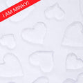 Shannon Fabrics Luxe Cuddle - Embossed Hearts - Snow (Polyester Minky/Cuddle, Sold by the Yardage)
