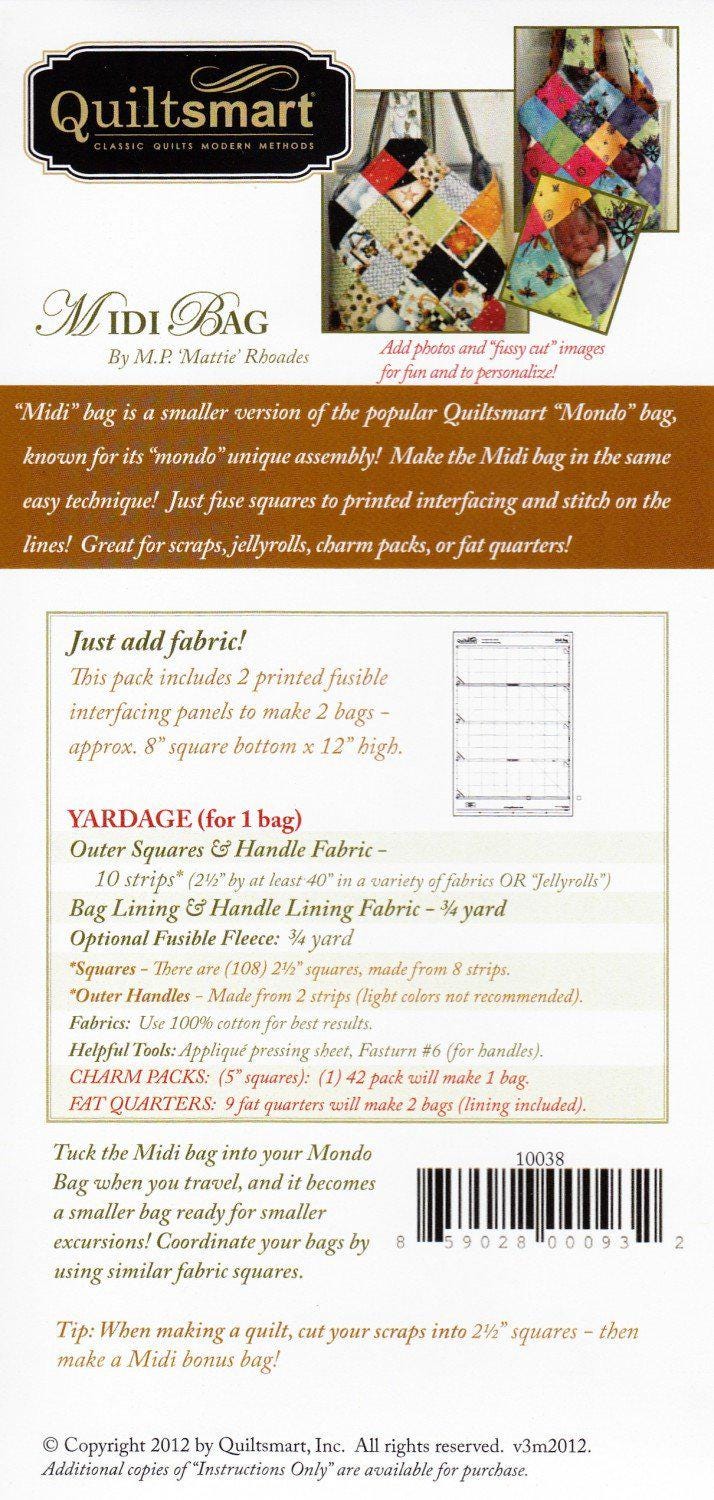 QuiltSmart - Midi Bag Fun Pack - Pattern and Interfacing Pack