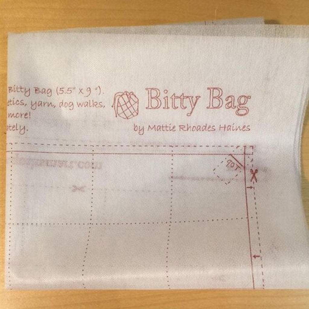 QuiltSmart - Bitty Bag - Pre-printed Interfacing Refill, Sold by the Panel