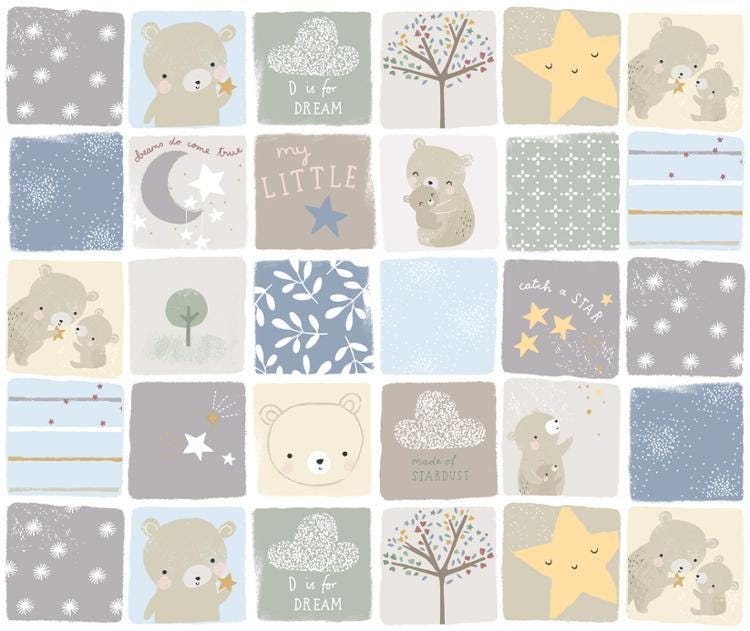 D is for Dream by Paper + Cloth Moda - Curated Collection - Precuts - Charm Pack - 5in Squares - 100% Quilting Cotton - 42ct