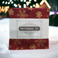Stof Christmas - Red w/Metallic Gold Curation - Precuts - Charm Pack - 5" Squares - 100% Quilting Cotton - 42ct