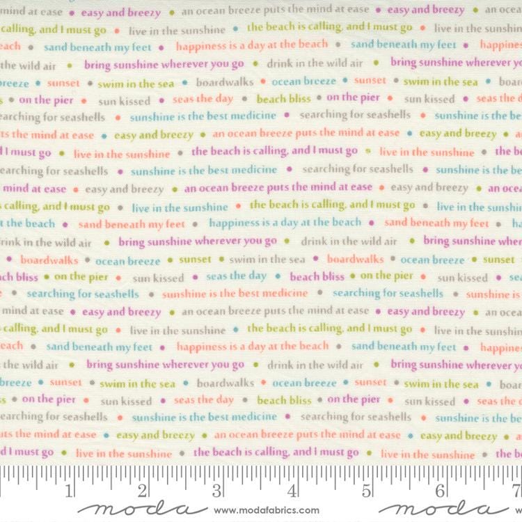 Seashore Drive by Sherri and Chelsi Moda - Full Collection - Precuts - Charm Pack - 5" Squares - 100% Quilting Cotton - 56ct