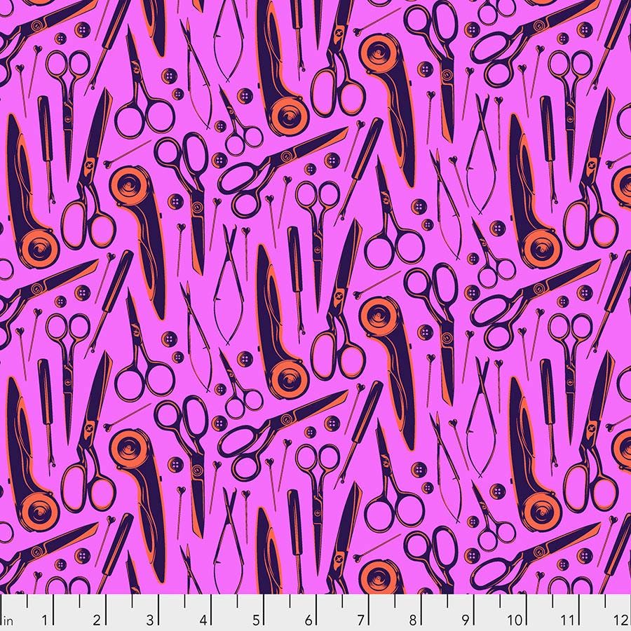 Homemade by Tula Pink Free Spirit - Tools of the Trade Curation - Precuts - Charm Pack - 5" Squares - 100% Quilting Cotton - 42ct