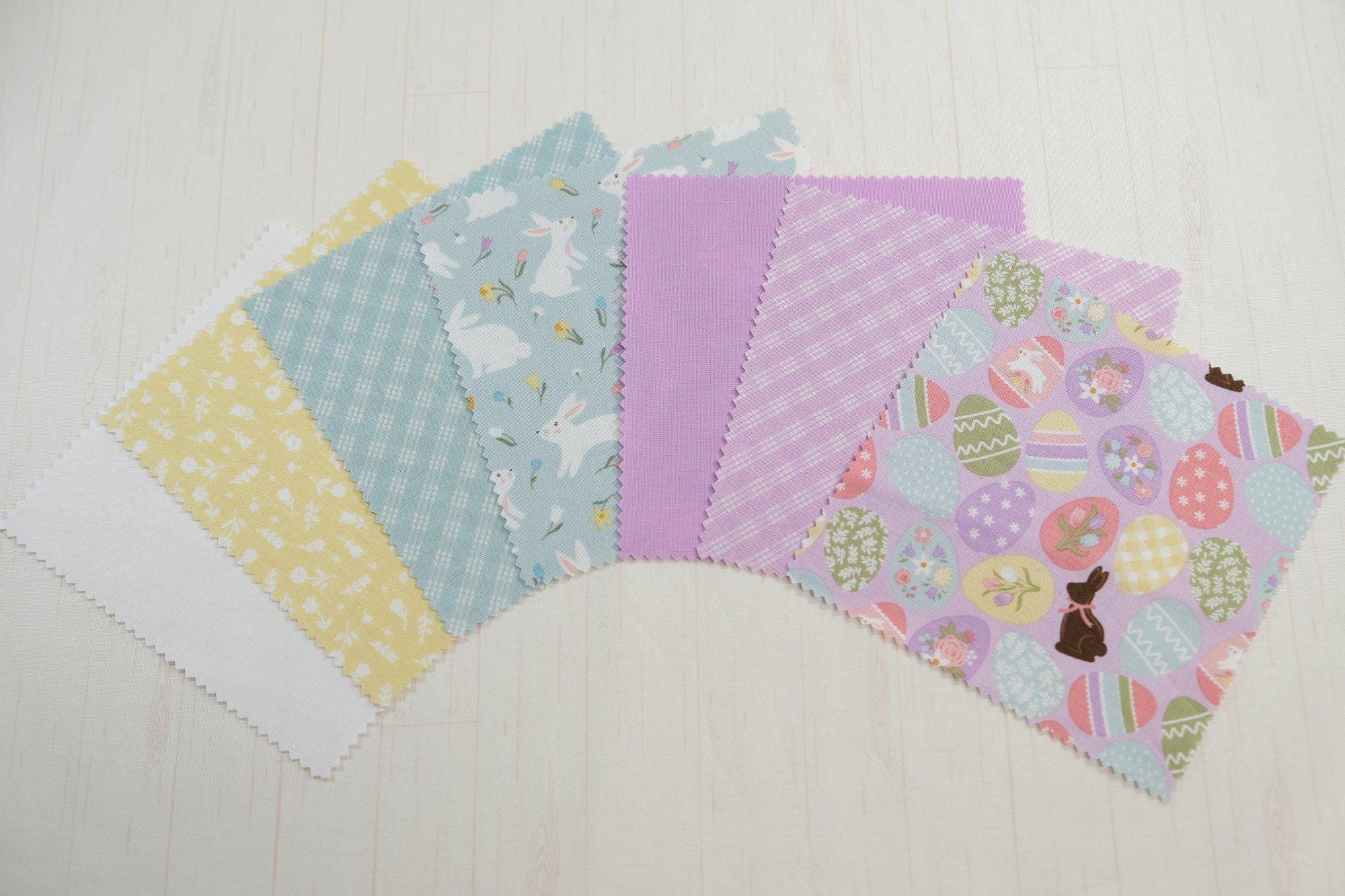 Bunny Trail by Dani Mogstad Riley Blake - Easter Eggs Curation - Precuts - Charm Pack - 5" Squares - 100% Quilting Cotton - 42ct