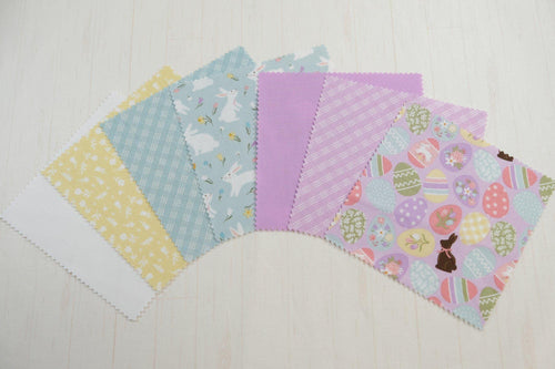 Bunny Trail by Dani Mogstad Riley Blake - Easter Eggs Curation - Precuts - Charm Pack - 5" Squares - 100% Quilting Cotton - 42ct
