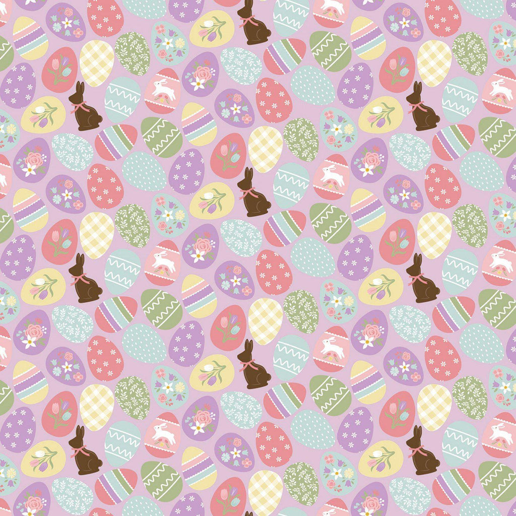 Bunny Trail by Dani Mogstad Riley Blake - Easter Eggs Curation - Precuts - Charm Pack - 5" Squares - 100% Quilting Cotton - 42ct