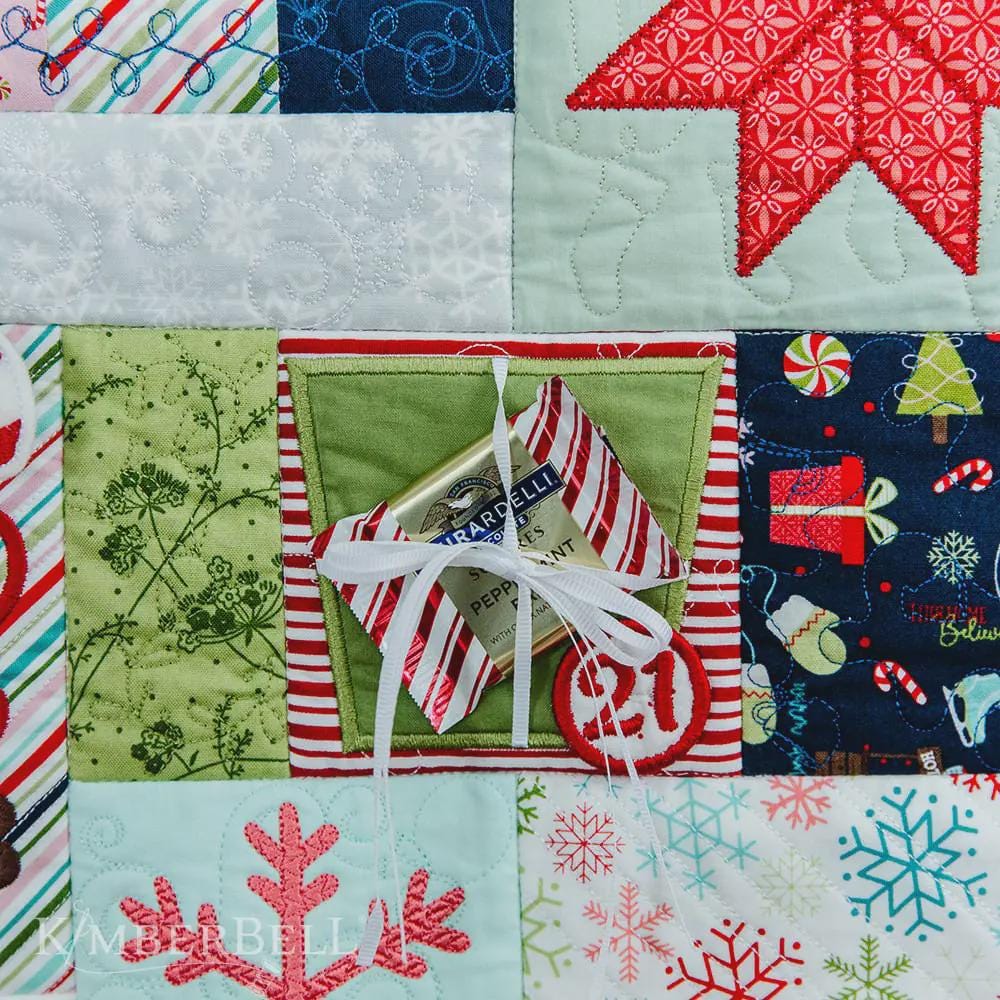 Kimberbell - Cup Of Cheer Advent Quilt - Machine Embroidery CD