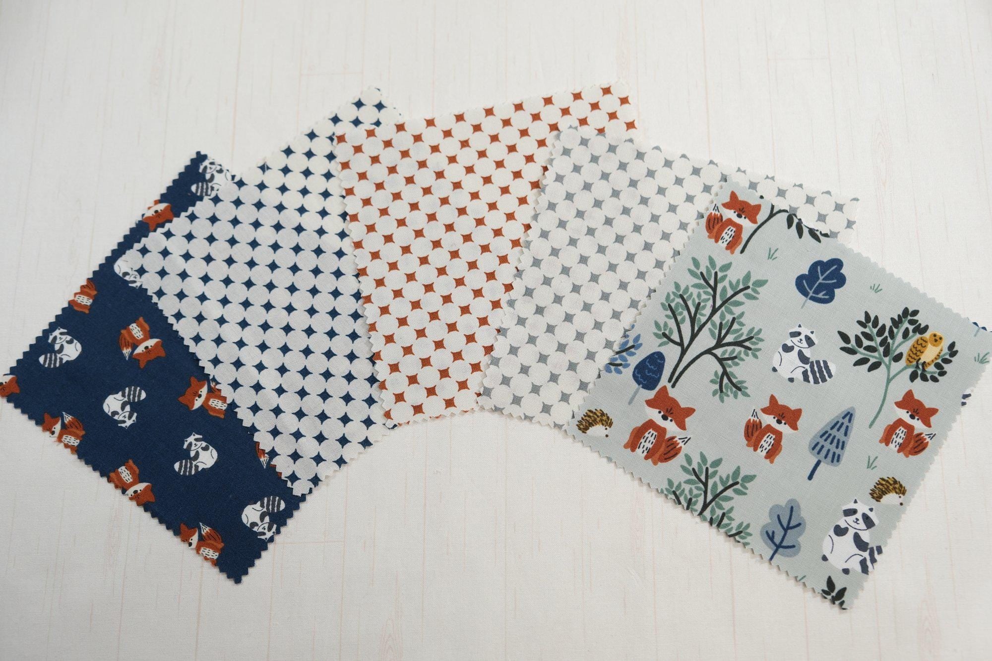 Forest Friends by Ashleigh RJR Fabrics - Curated Collection - Precuts - Charm Pack - 5in Squares - 100% Quilting Cotton - 42ct