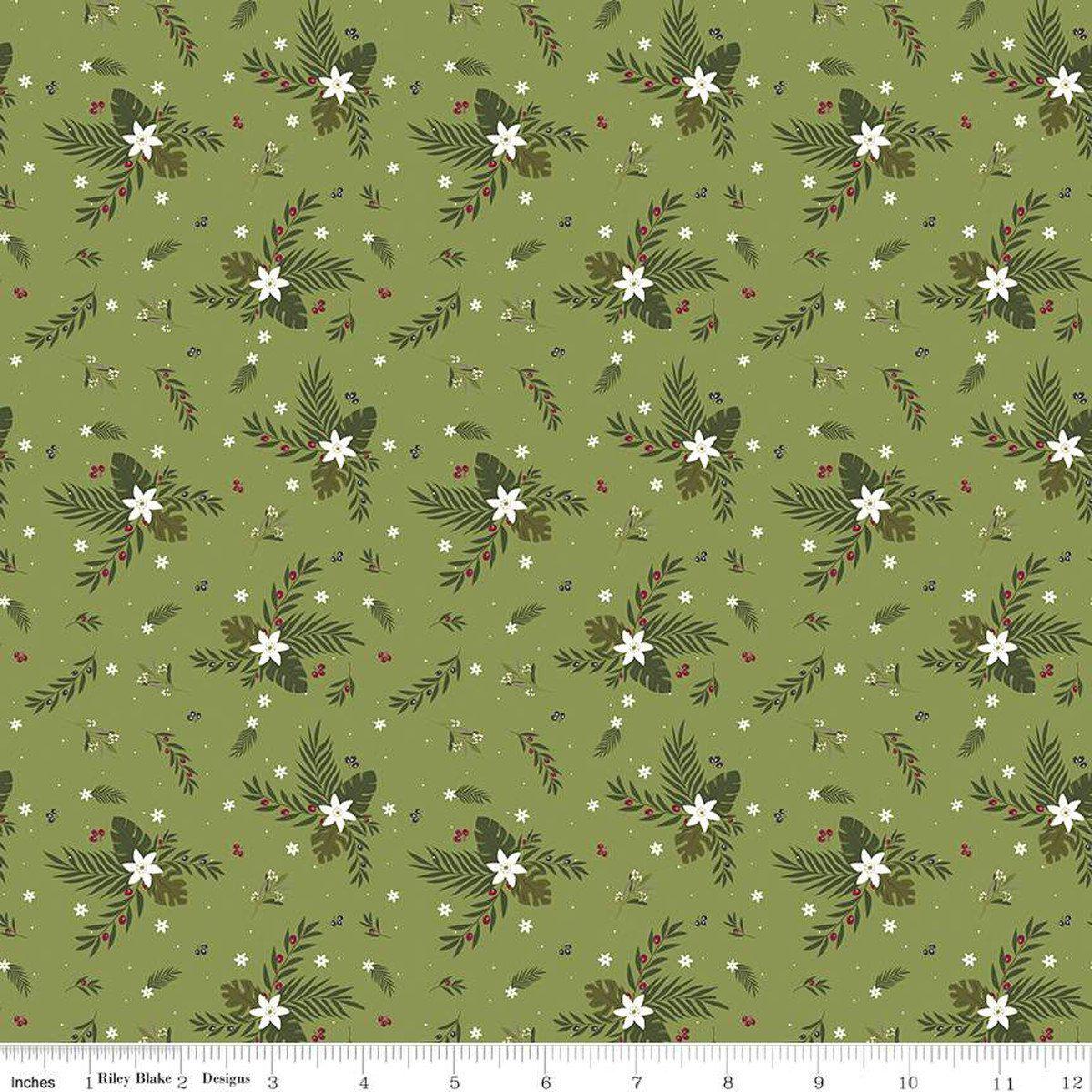 Silent Night by Jennifer Long for Riley Blake - Olive Branch Curation - Precuts - Charm Pack - 5" Squares - 100% Quilting Cotton - 42ct