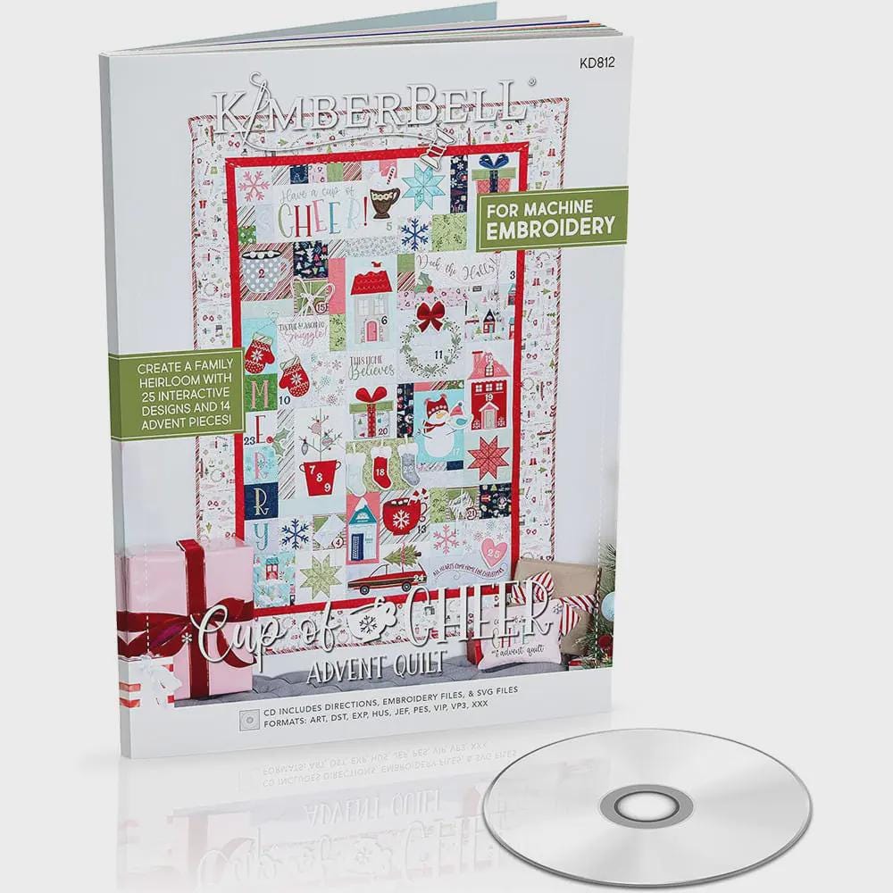 Kimberbell - Cup Of Cheer Advent Quilt - Machine Embroidery CD