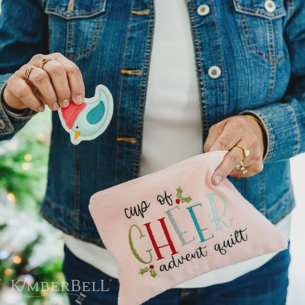 Kimberbell - Cup Of Cheer Advent Quilt - Machine Embroidery CD