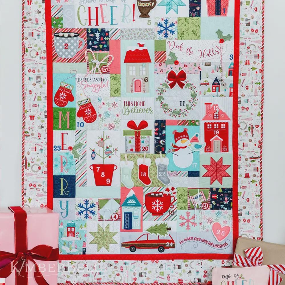 Kimberbell - Cup Of Cheer Advent Quilt - Machine Embroidery CD
