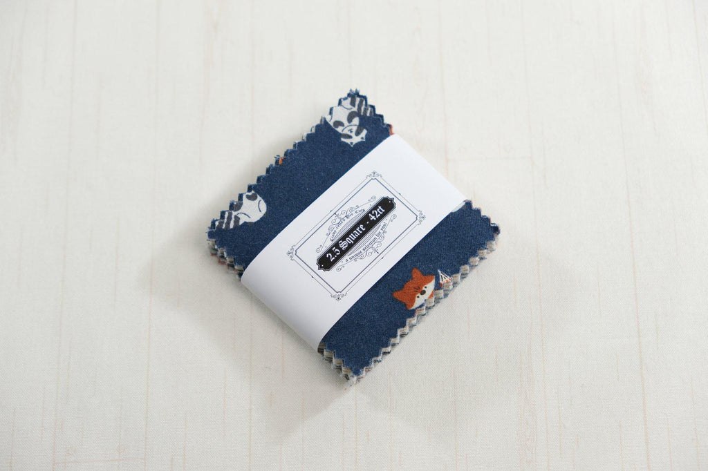 Forest Friends by Ashleigh RJR Fabrics - Curated Collection - Precuts - Mini Charm Pack - 2.5in Squares - 100% Quilting Cotton - 42ct
